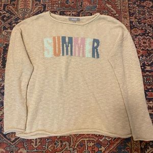 Beige Knit SUMMER Sweater